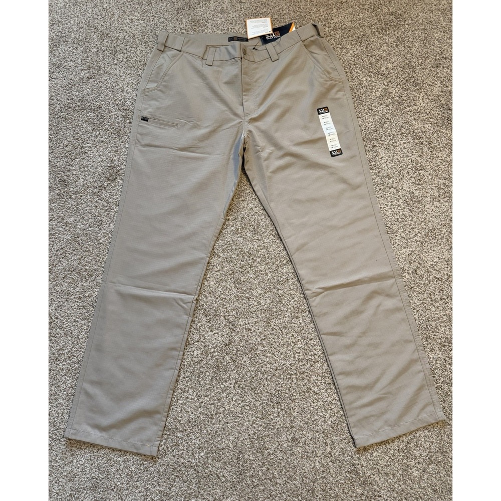 5.11 Tactical Fast-Tac Urban Pants Khaki 42x36 Mens NWT - Picture 5 of 6